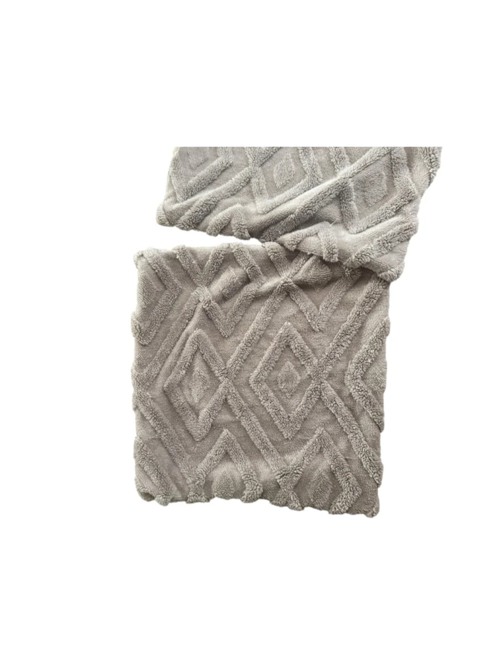 Unbranded Textured Geometric Accent Pillow Covers, One Size, Grey